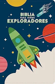 RVR 1960 KID'S EXPLORER BIBLE BLUE LT - Morning Star Christian Bookstores