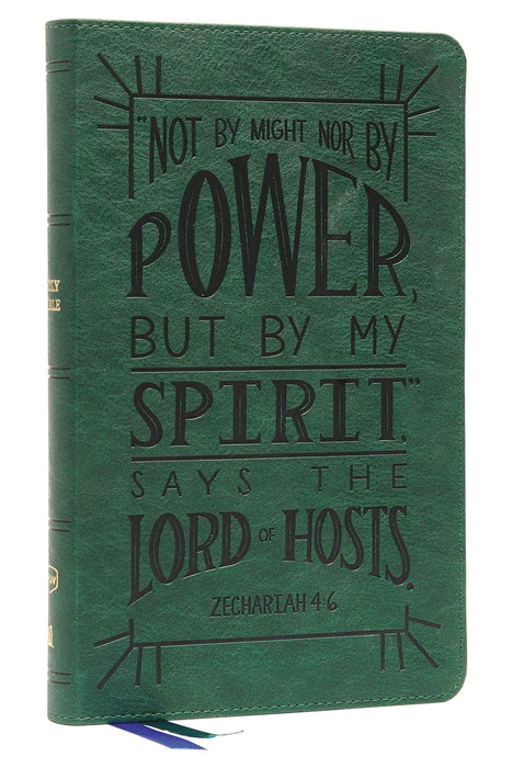 NKJV Verse Art - Not by might nor by power"