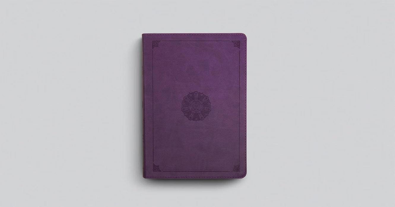 ESV Large Print Bible, TruTone, Lavender, Emblem Design