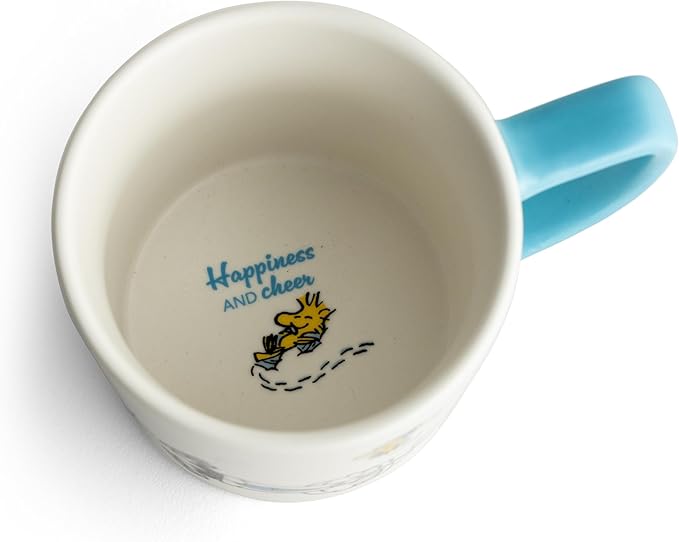 Christmas is Here Charlie Brown Mug-Blue