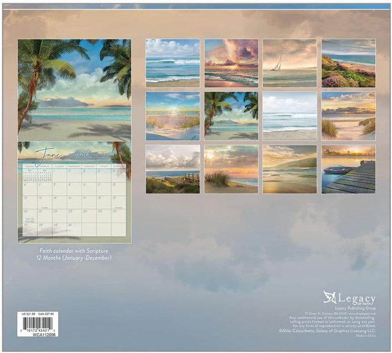 Seaside Serenity 2027 Wall Calendar