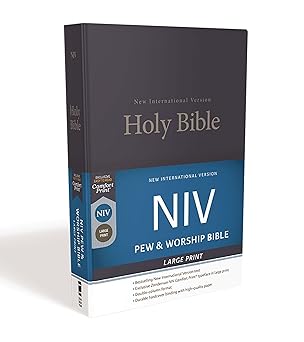 NIV, Pew and Worship Bible, Large Print, Comfort Print - Morning Star Christian Bookstores