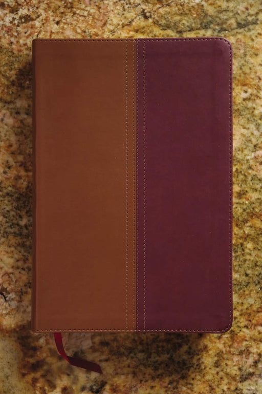 NIV/KJV PARALLEL BIBLE LEATHERSOFT TAN/CHERRY - Morning Star Christian Bookstores