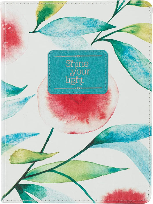 SHINE YOUR LIGHT FAUX LEATHER JOURNAL