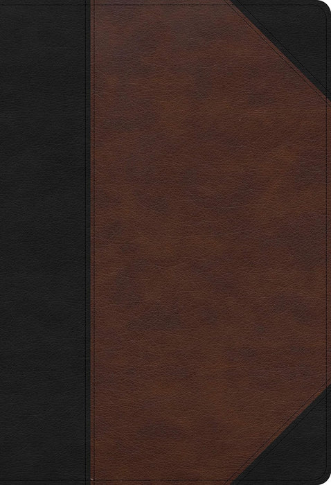 CSB Super Giant Print Ref Bible Black/Brown Leathertouch IDX