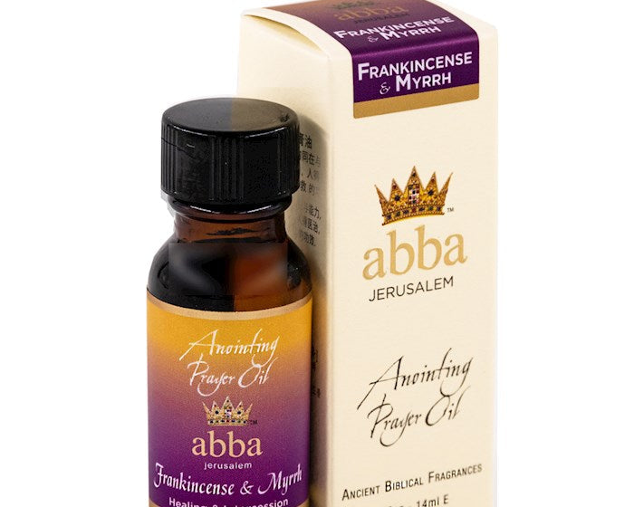 Abba Oil: Frankincense & Myrrh  1/2 oz - Morning Star Christian Bookstores