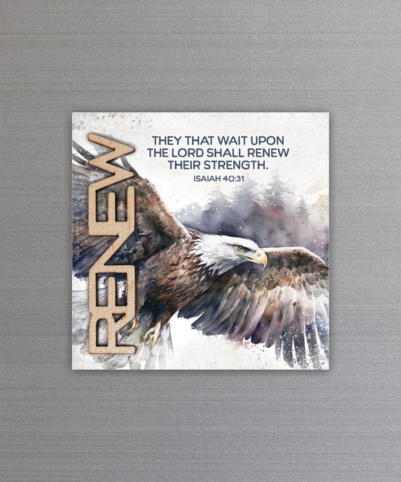 Renew Their Strength Magnet-Plaque