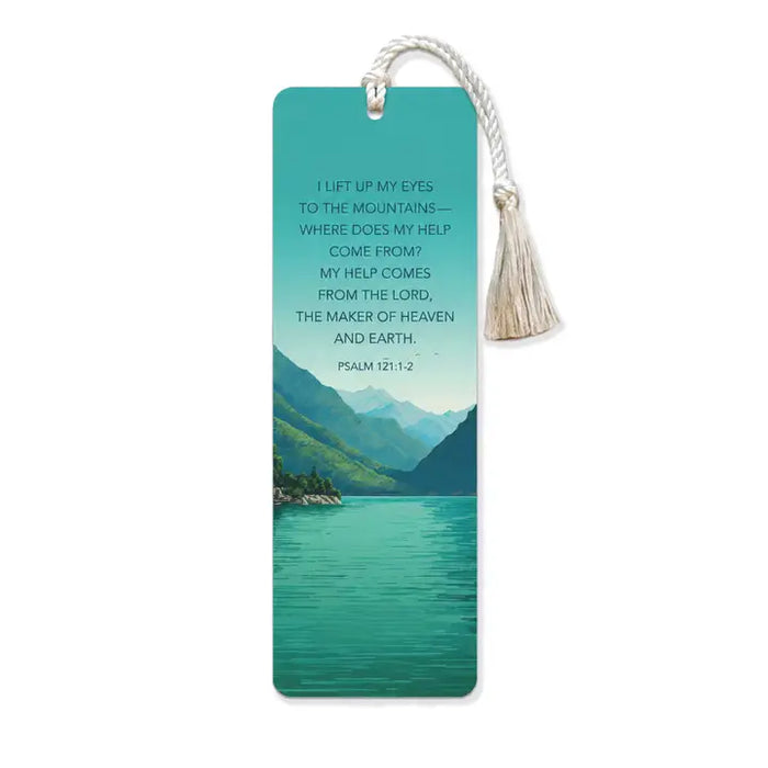 Tassel Bookmark I Lift My Eyes to the Mountains