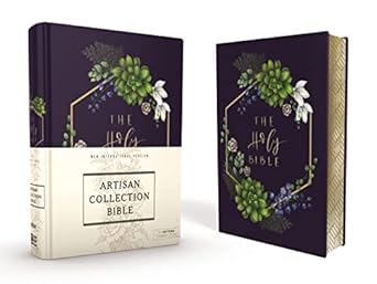 NIV Artisan Collection Journaling Navy Floral