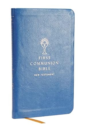 NABRE Rev Ed Catholic Bible First Communion Leahersoft Blue - Morning Star Christian Bookstores