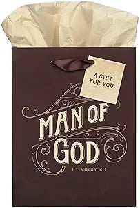 Man Of God Gift Bag Medium - Morning Star Christian Bookstores