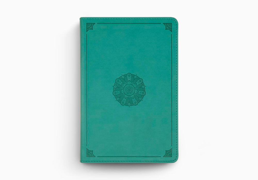 ESV Study Bible, Personal Size TruTone®, Turquoise, Emblem Design