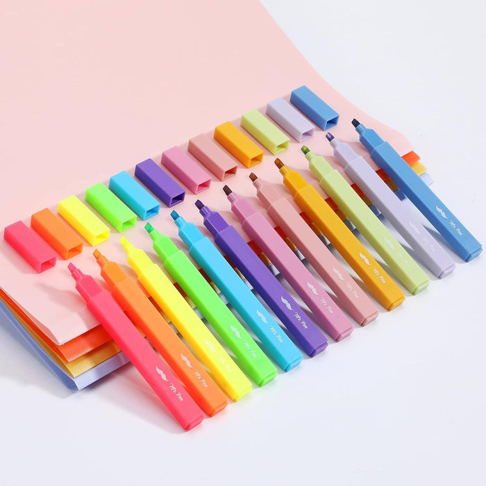 Aesthetic Highlighters, 12pcs Bright