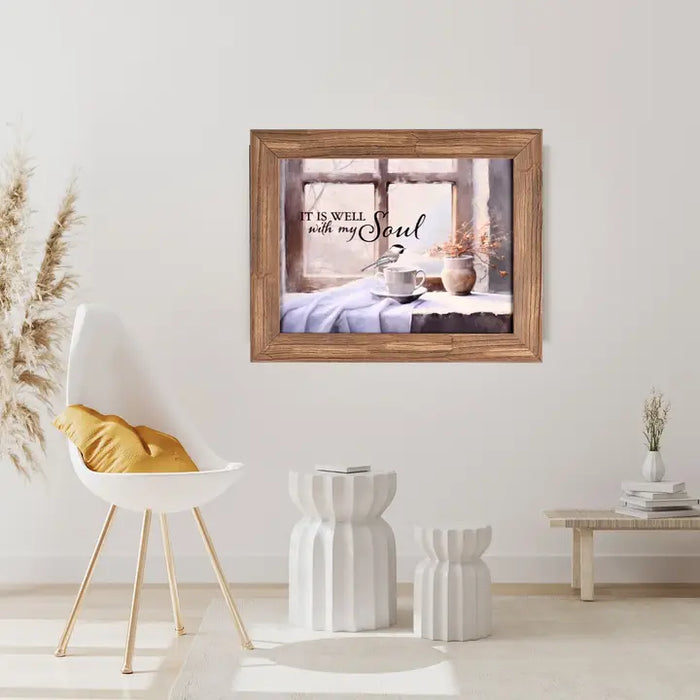Framed Wall Art It Is Well with My Soul