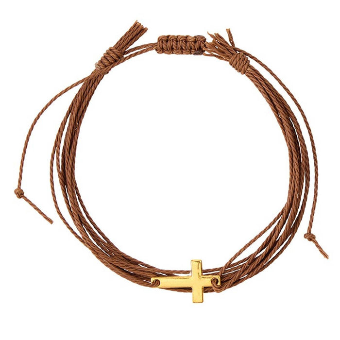 Multi - Strap Woven Bracelets Filled Display (24 pcs)