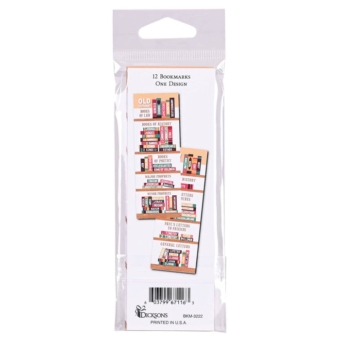 Bookmark Books Of The Bible 2x6 12-Pack - Morning Star Christian Bookstores
