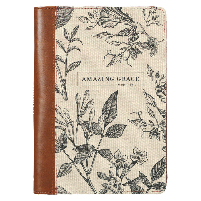 Amazing Grace Zippered Journal