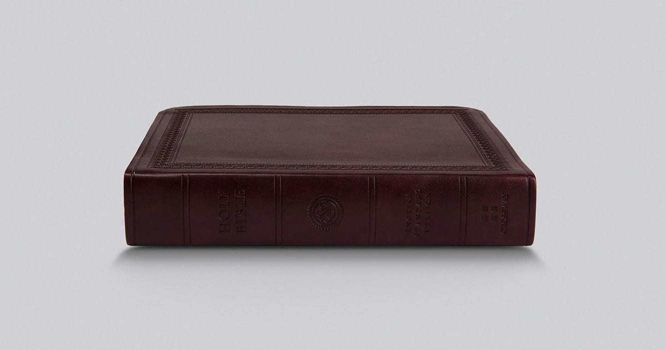 ESV Value Large Print Compact Bible (TruTone, Mahogany, Border Design)