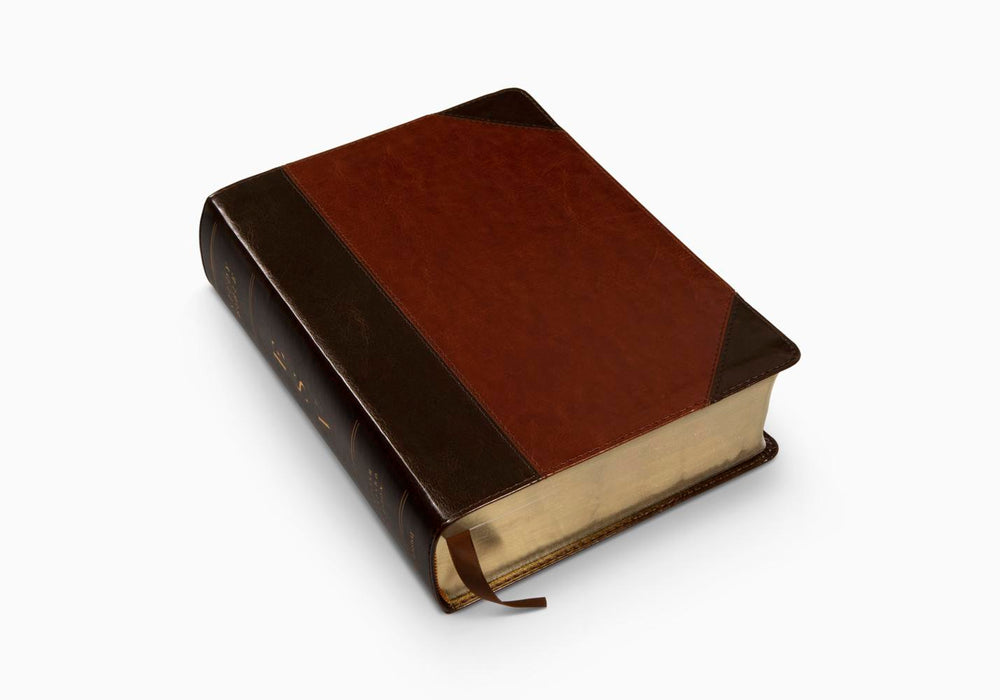ESV Study Bible TruTone Brown/Cordovan Portfolio Indexed