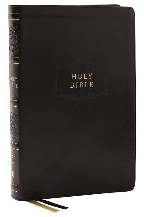 KJV Holy Bible, Center-Column Reference Bible, Leather soft, Black,