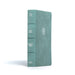 CSB Personal Size Giant Print Bible, Earthen Teal Leathertouch, Indexed - Morning Star Christian Bookstores
