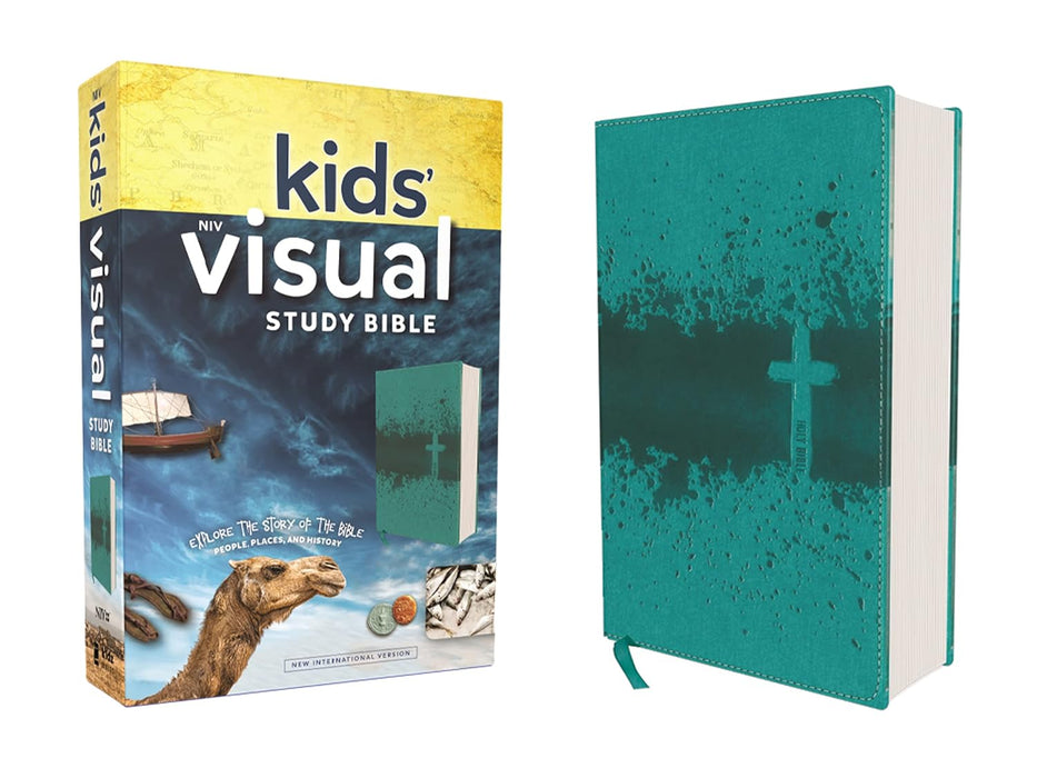 NIV KIDS' VISUAL STUDY BIBLE LEATHERSOFT TEAL