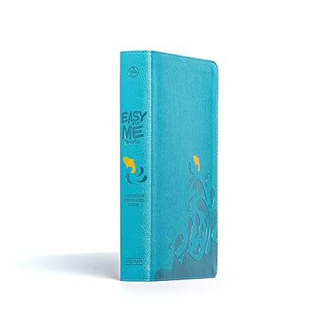 CSB Easy-For-Me Bible for Early Readers, Aqua Blue Leathertouch - Morning Star Christian Bookstores