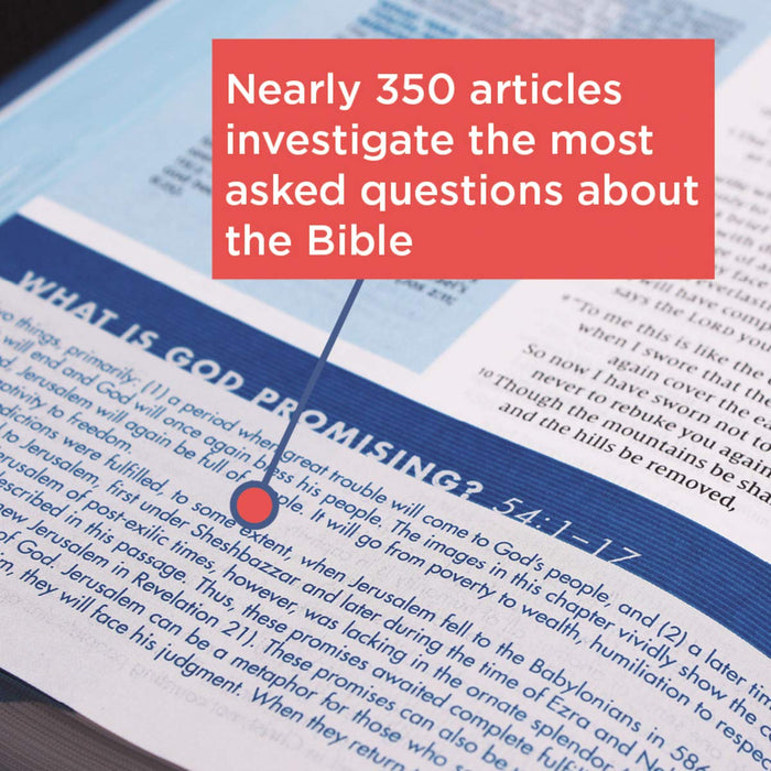 NIV, Quest Study Bible, Hardcover, Blue, Comfort Print - Morning Star Christian Bookstores
