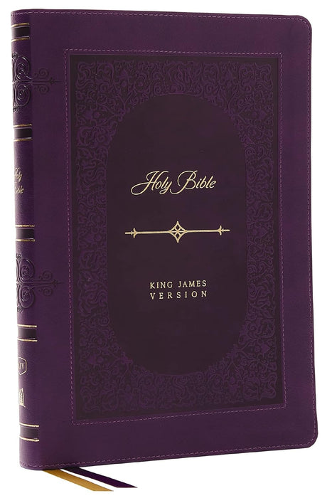 KJV Giant Print Thinline Bible Vintage Series (Purple Leathersoft)