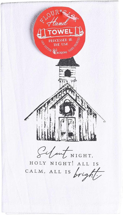 Flour Sack Towel Church Silent Night