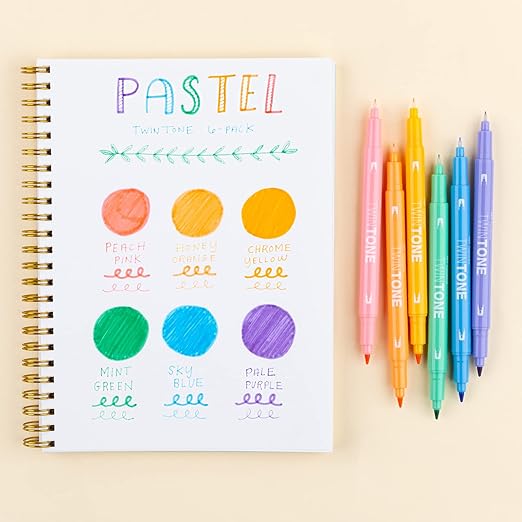 Tombow Twintone Pastel Dual-Tip Markers