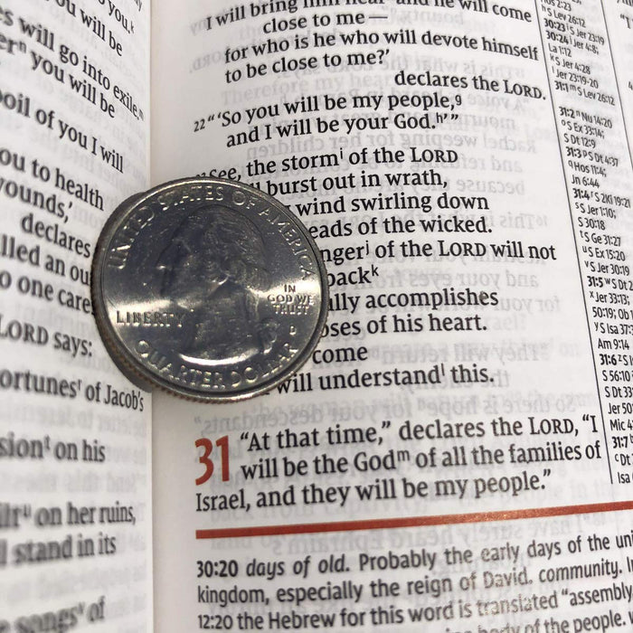 NIV Study Bible, Personal Size, Navy Blue Leathersoft, Indexed, 2020 Fully Revised Edition, Red Letter - Morning Star Christian Bookstores