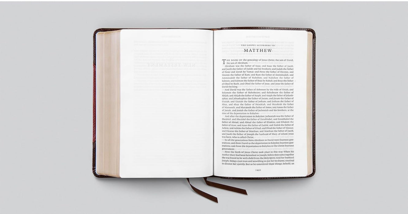 ESV Reader's Bible (Trutone, Brown/Cordovan, Portfolio Design) - Morning Star Christian Bookstores