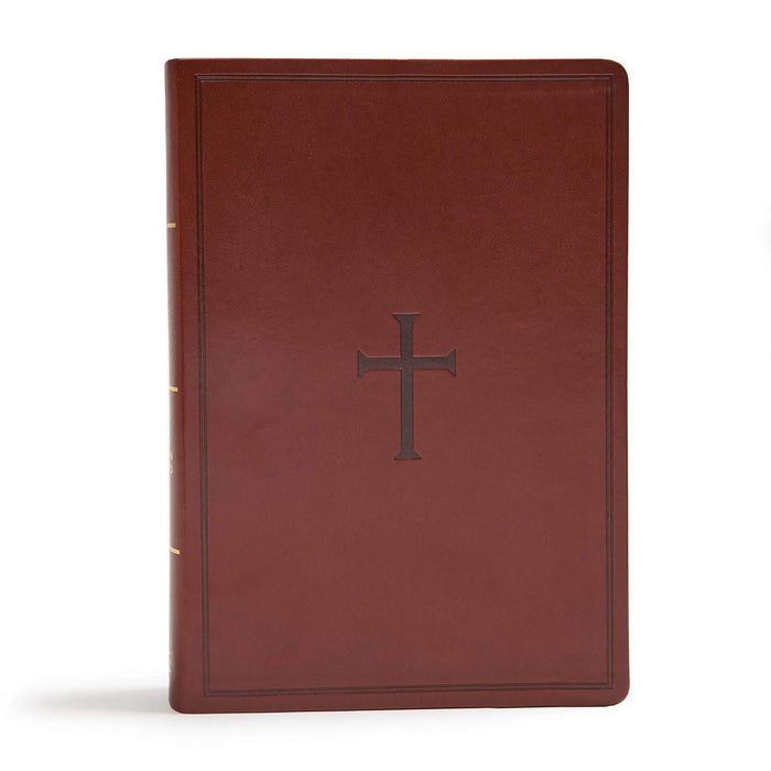 CSB SUPER GIANT PRINT REFERENCE BIBLE, BROWN LEATHERTOUCH INDEXED