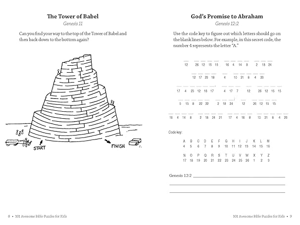 101 Awesome Bible Puzzles for Kids - Steve & Becky Miller