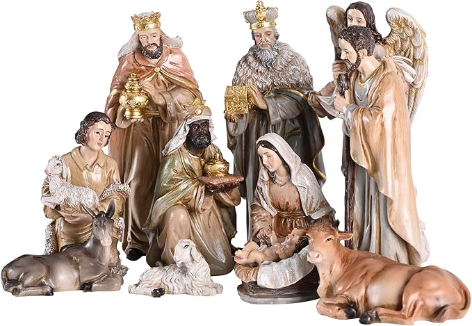 Nativity Holy Family Gloria Angel Animal