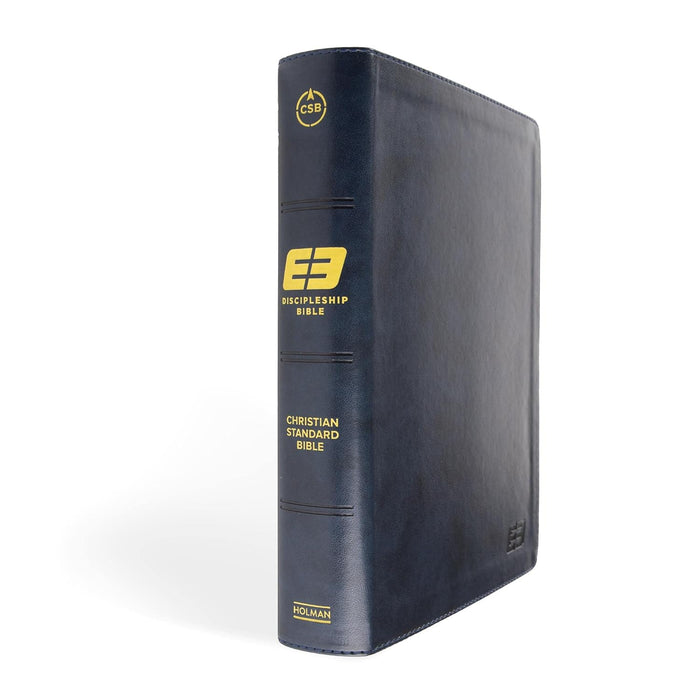 CSB E3 Discipleship Bible Navy Leathertouch