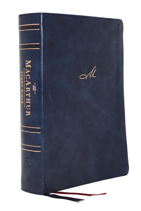 NKJV MacArthur Study Bible Blue Leathersoft IDX - 2nd Edition