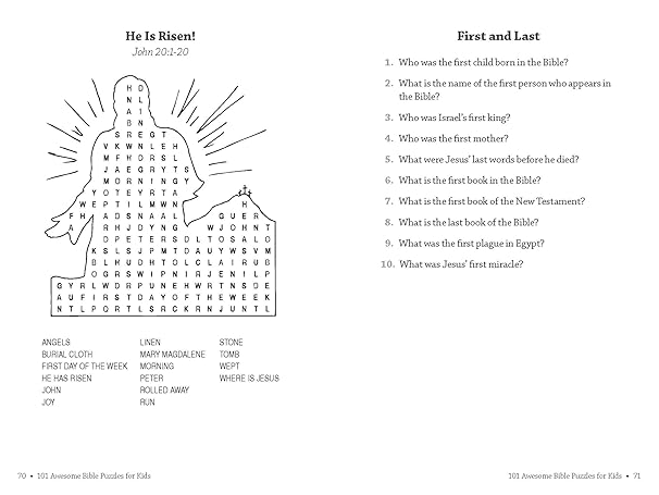 101 Awesome Bible Puzzles for Kids - Steve & Becky Miller
