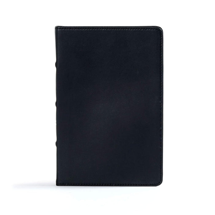 CSB ULTRATHIN REF BIBLE, BLACK PREMIUM LEATHER — Morning Star Christian ...