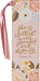 Strength and Dignity Dahlia Pink Faux Leather Bookmark - Proverbs 31:25 - Morning Star Christian Bookstores