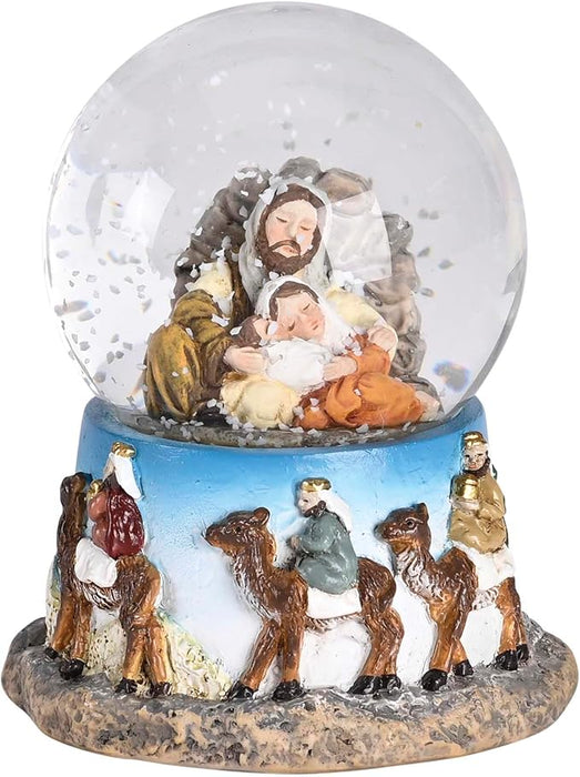 Holy Family & Wisemen Snowglobe