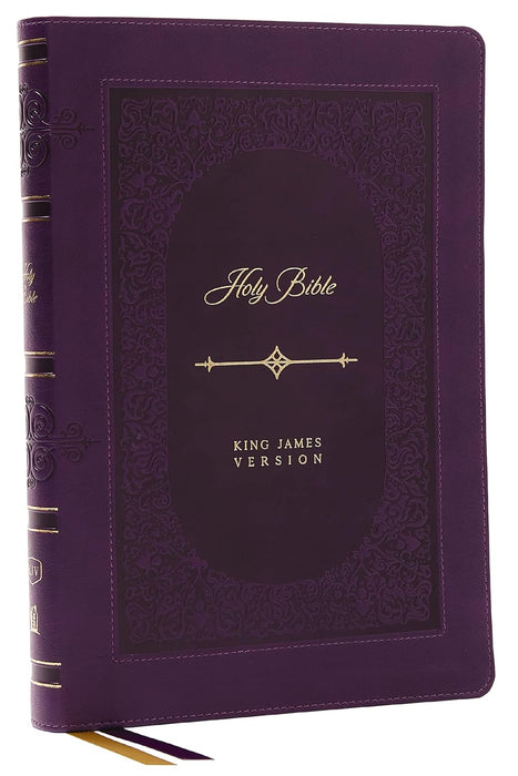 KJV Bible, Giant Print Thinline Bible, Vintage Series, Red Letter, Comfort Print: King James Version-Purple-IDX - Morning Star Christian Bookstores