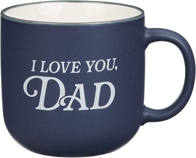 I Love You, Dad Navy Blue Ceramic Coffee Mug