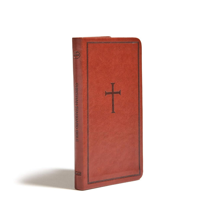 CSB Single-Column Pocket New Testament, Brown LeatherTouch