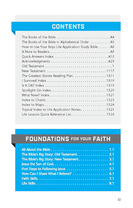 NLT Boys Life Application Study Bible