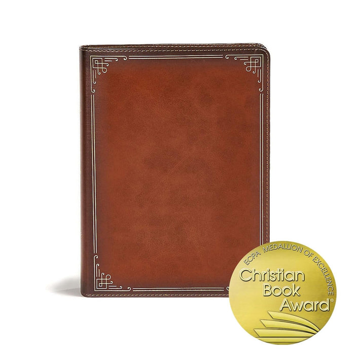 CSB ANCIENT FAITH STUDY BIBLE TAN LEATHERTOUCH IDX