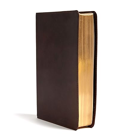 CSB Super Giant Print Ref Bible, Brown Gen Leather