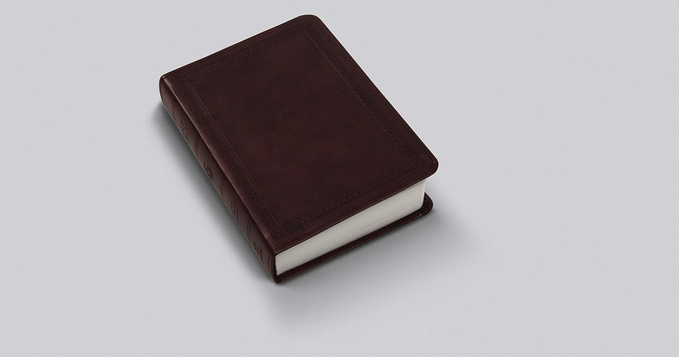 ESV Value Large Print Compact Bible (TruTone, Mahogany, Border Design)