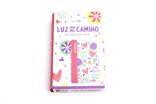 NVI Biblia Luz En Mi Camino Corazones Multicolor - Morning Star Christian Bookstores